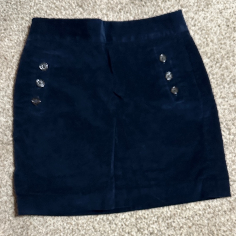 Banana Republic Dark Blue corduroy Mini Skirt